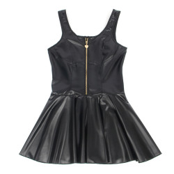 Subblime - 957667 Robe En Cuir Avec Fermeture Éclair Coeur Noir S/M